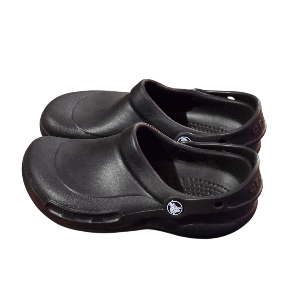 CROCS Unisex Classic Bistro Black Non-Marking Clogs Size 4M 6W